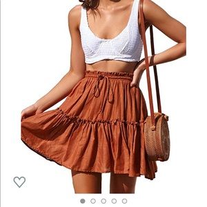 Orange skirt size large